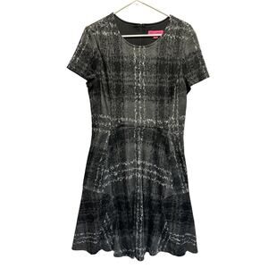 Betsey Johnson Knit Fit & Flare Dress Size 10 Day Evening Fall Winter
